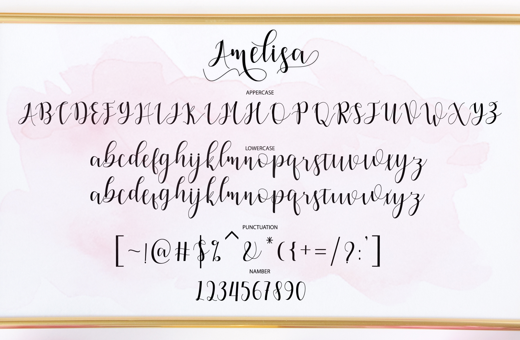Amelisa Script Font - Preview 1