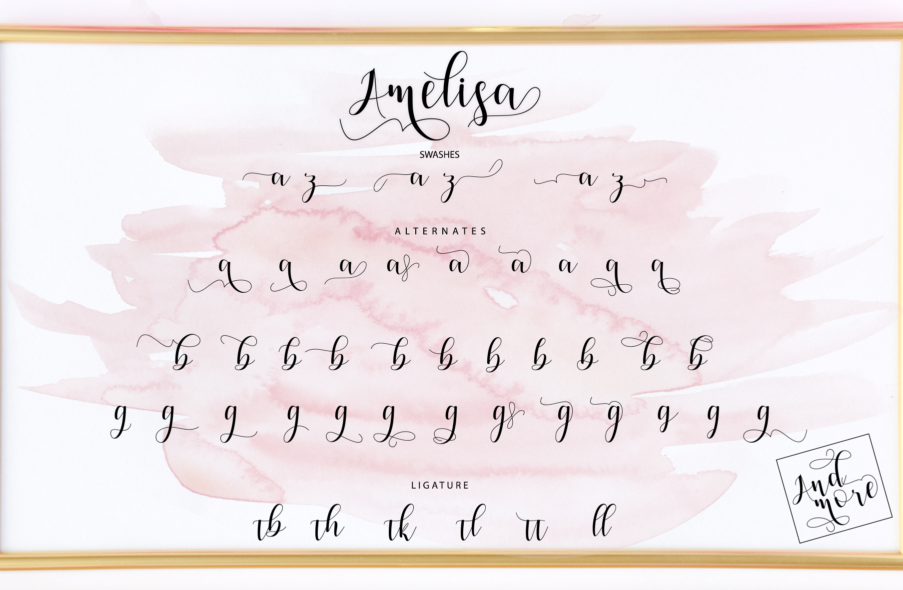 Amelisa Script Font - Preview 2