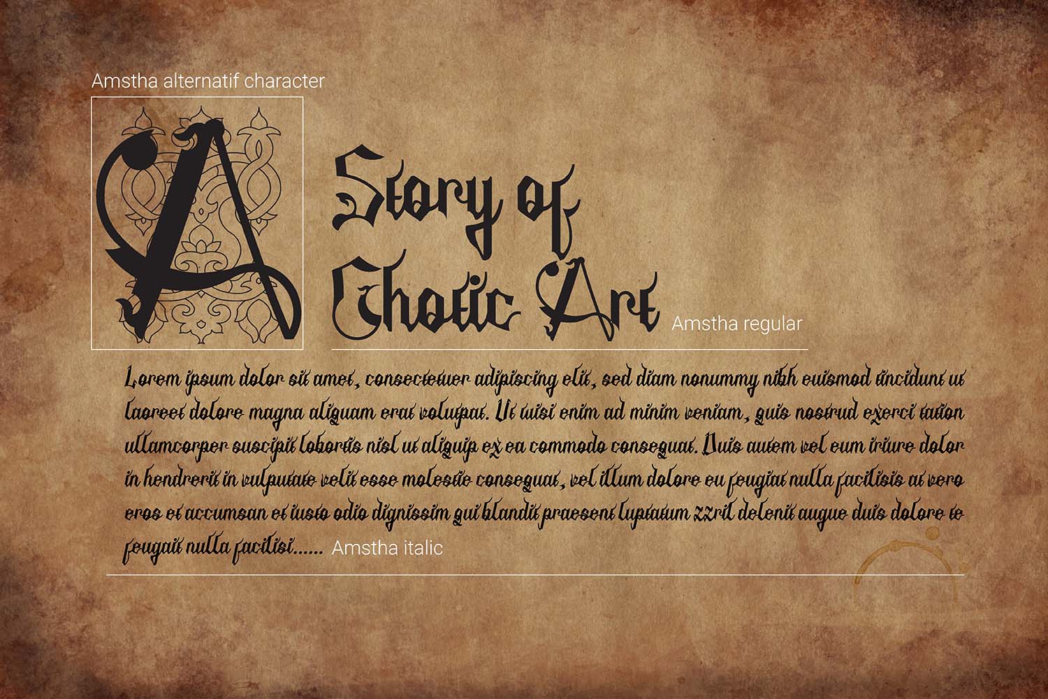 Amstha Font - Preview 1
