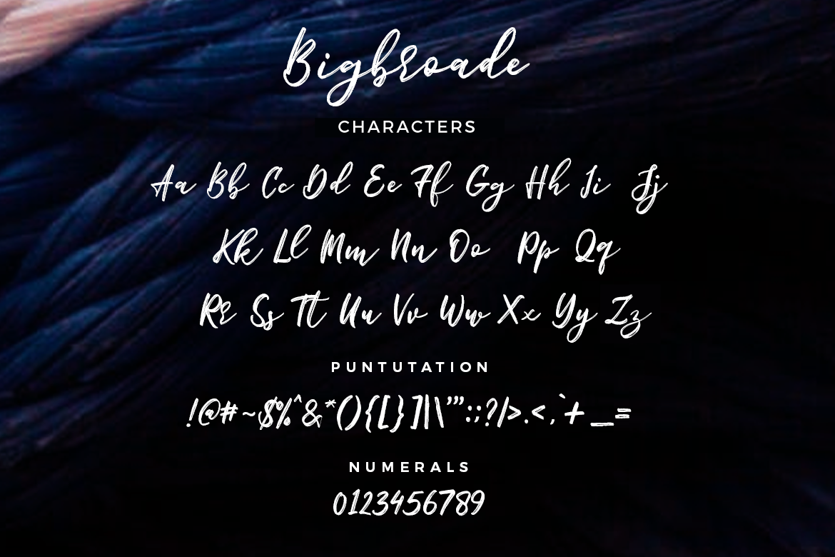 Bigbroade Font - Preview 4