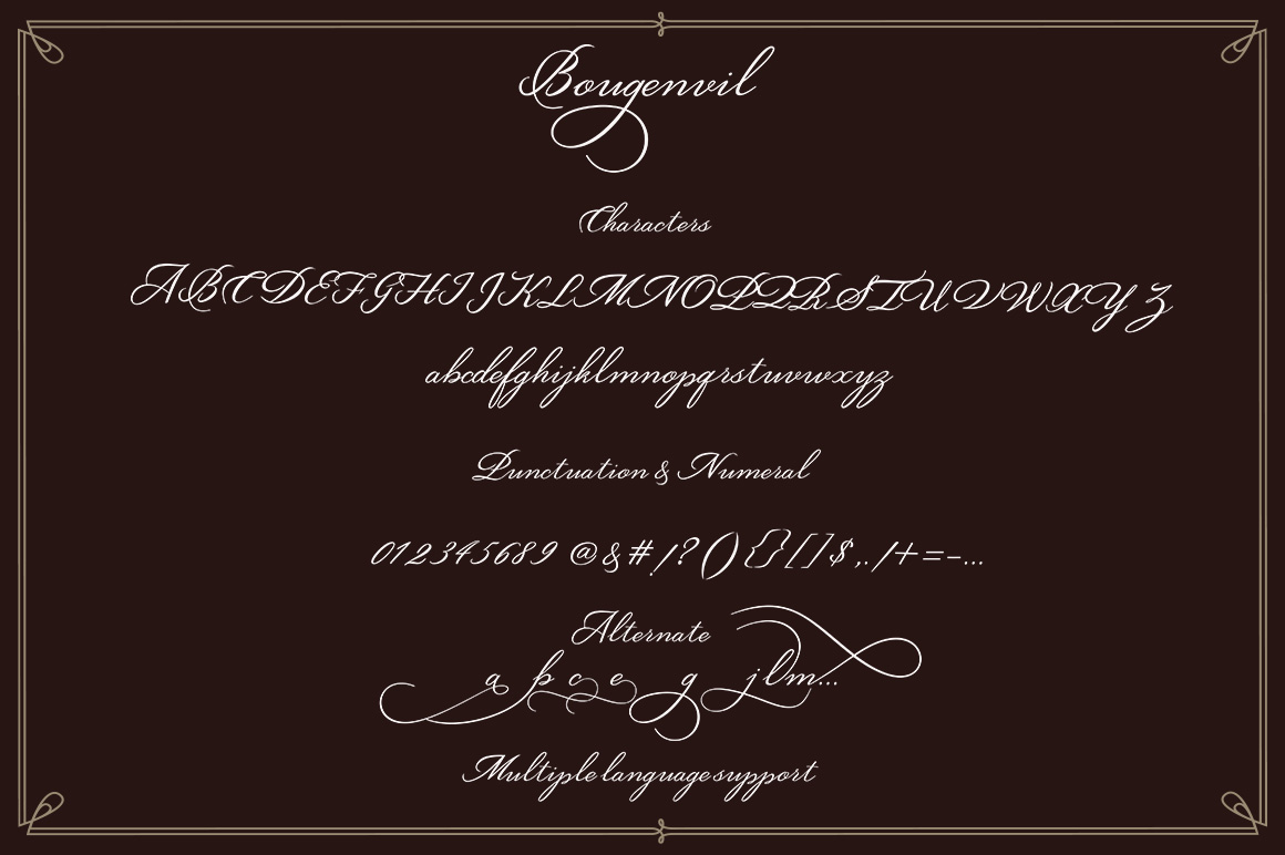 Bougenvil Font - Preview 5