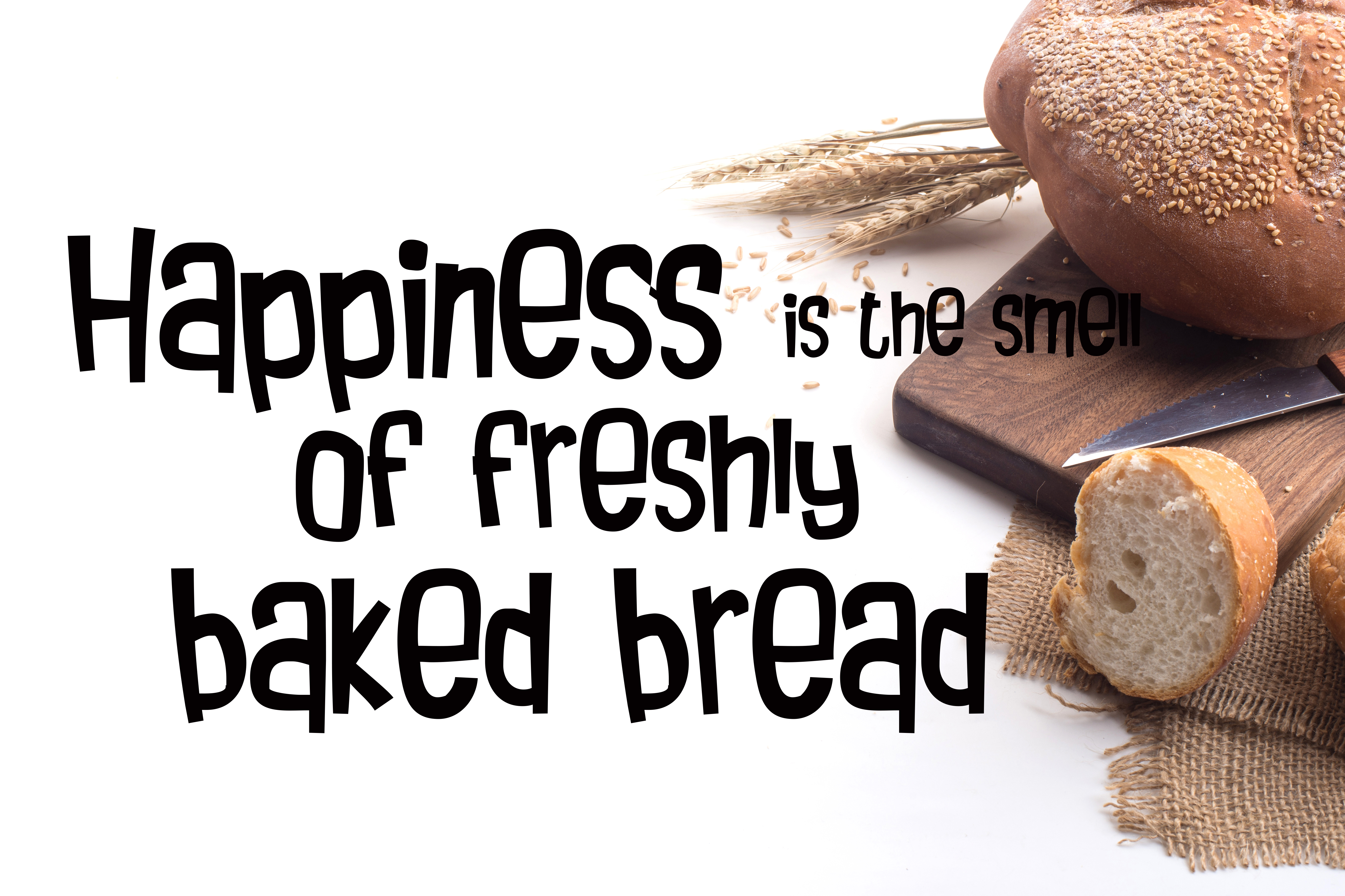 Bread and Sugar Font PNG with transparent background - Preview 2