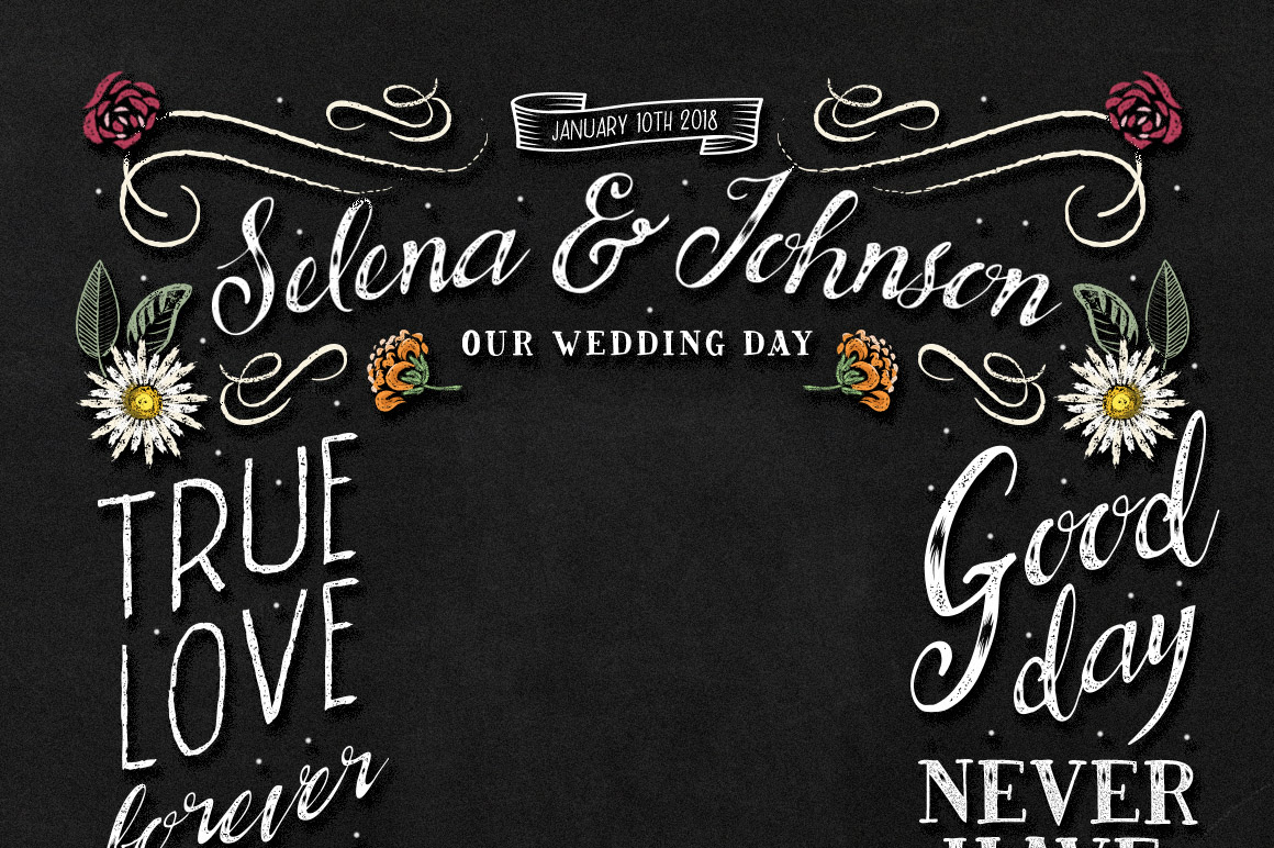 BrideChalk Font - Preview 1