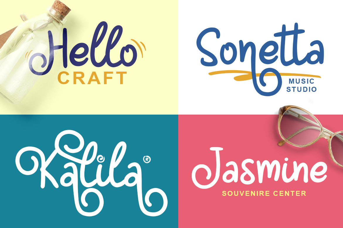 Bunglon Chameleon Font PNG with transparent background - Preview 2