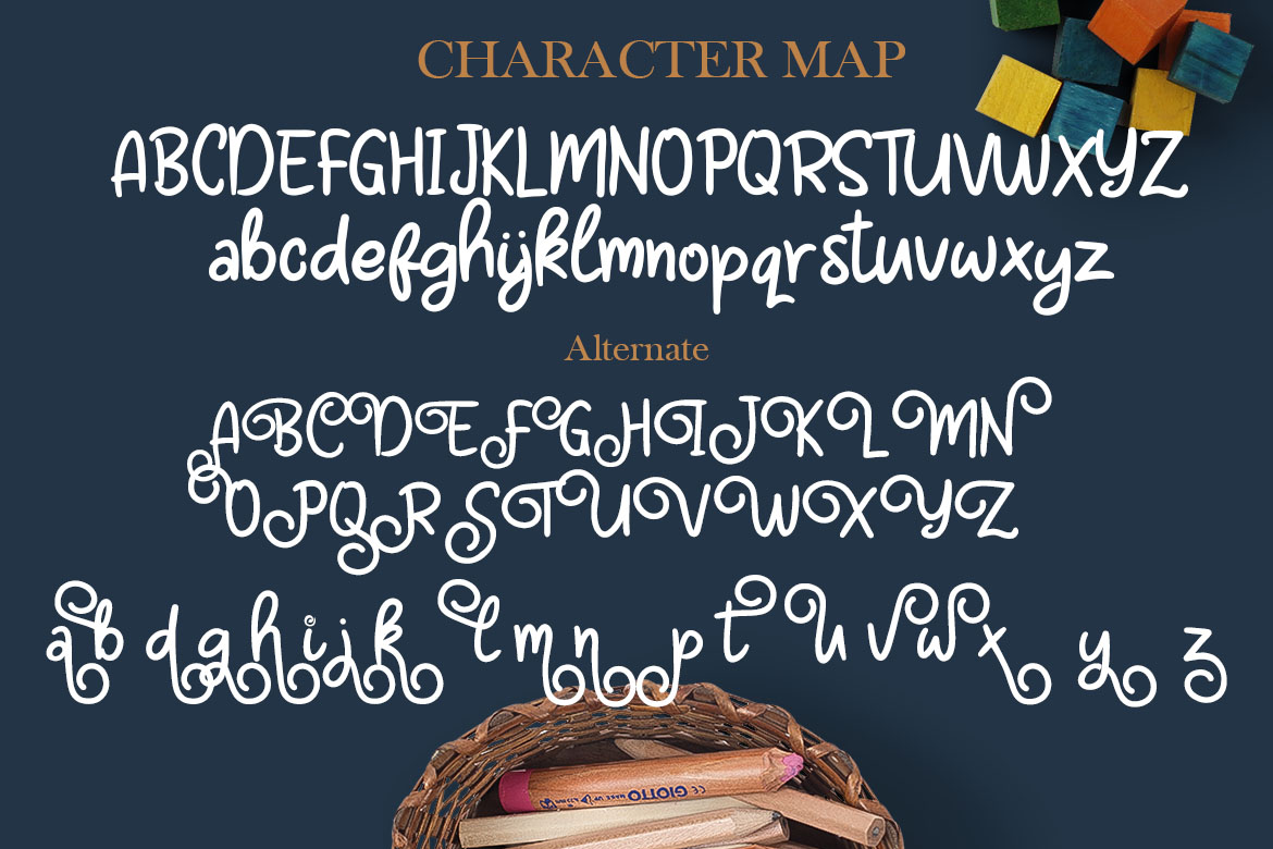Bunglon Chameleon Font PNG with transparent background - Preview 4