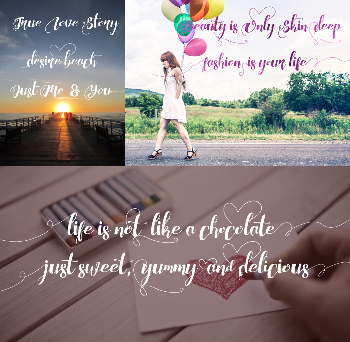 Chocolate Heart Font - Preview 3