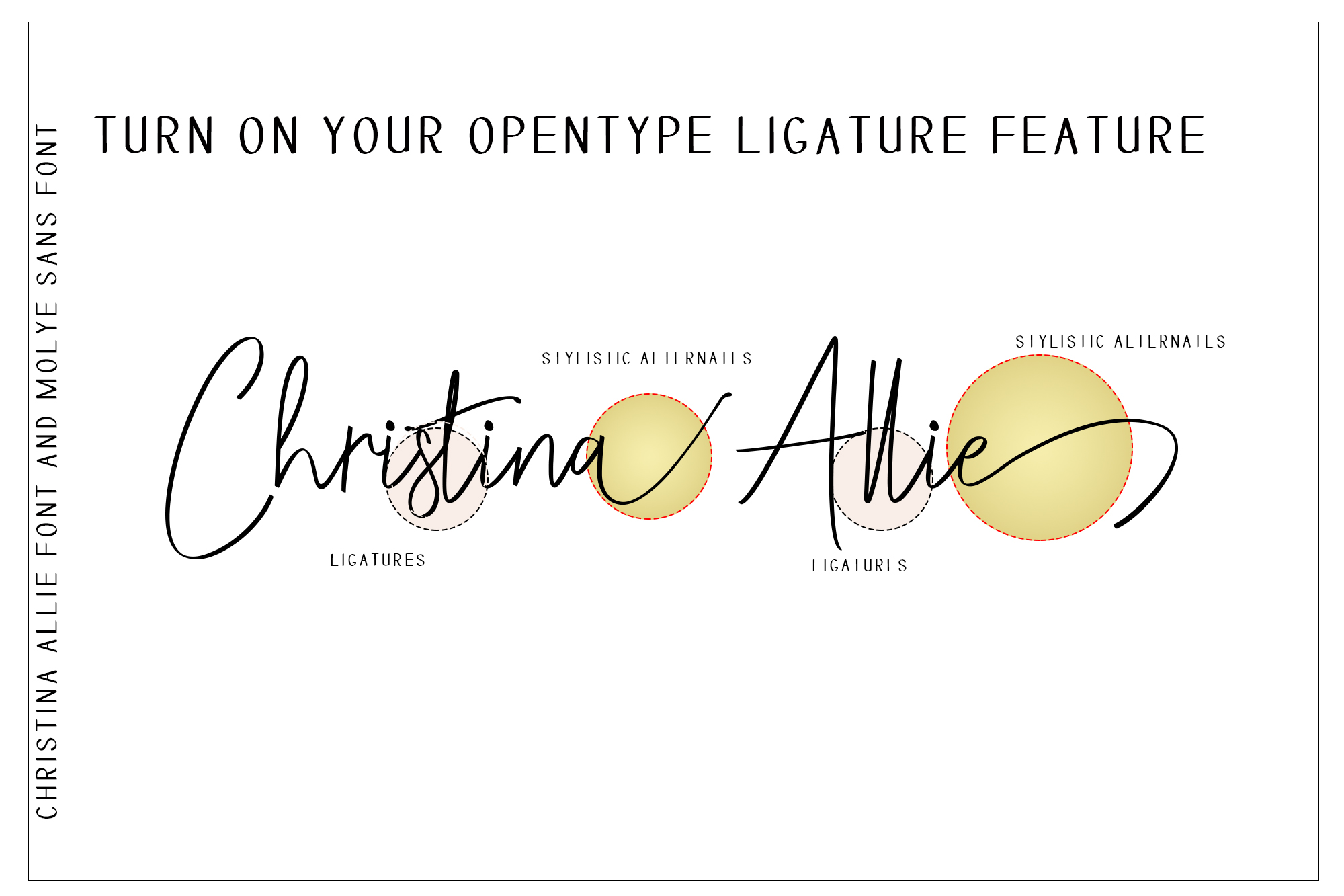 Christina Allie Font PNG with transparent background - Preview 5