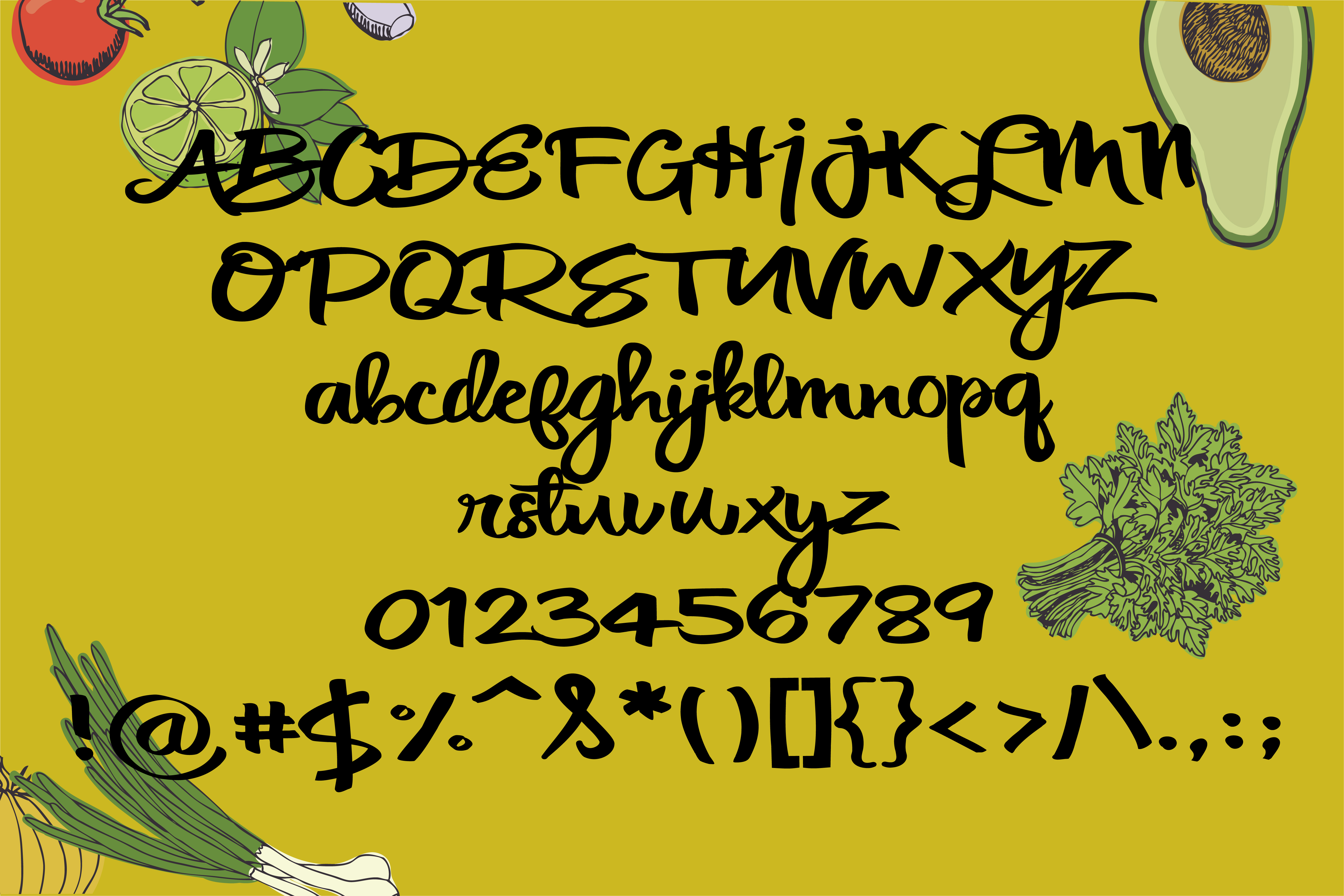 Cilantro Leaf Font - Preview 5