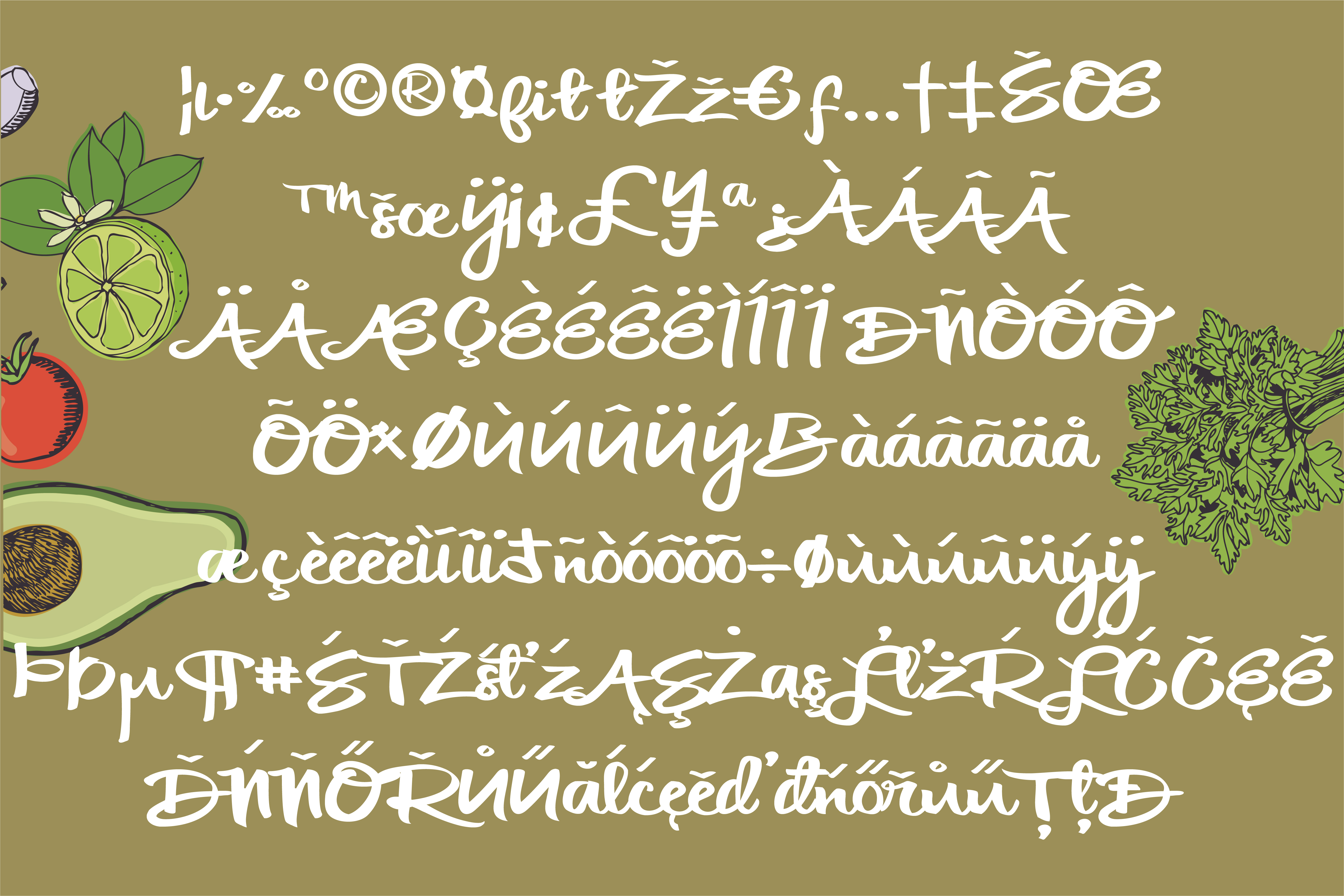 Cilantro Leaf Font - Preview 6