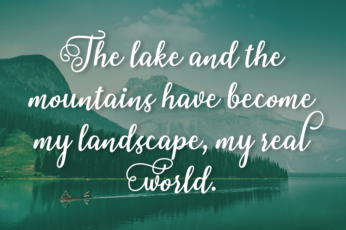 Clearwater Lake Font PNG with transparent background - Preview 1