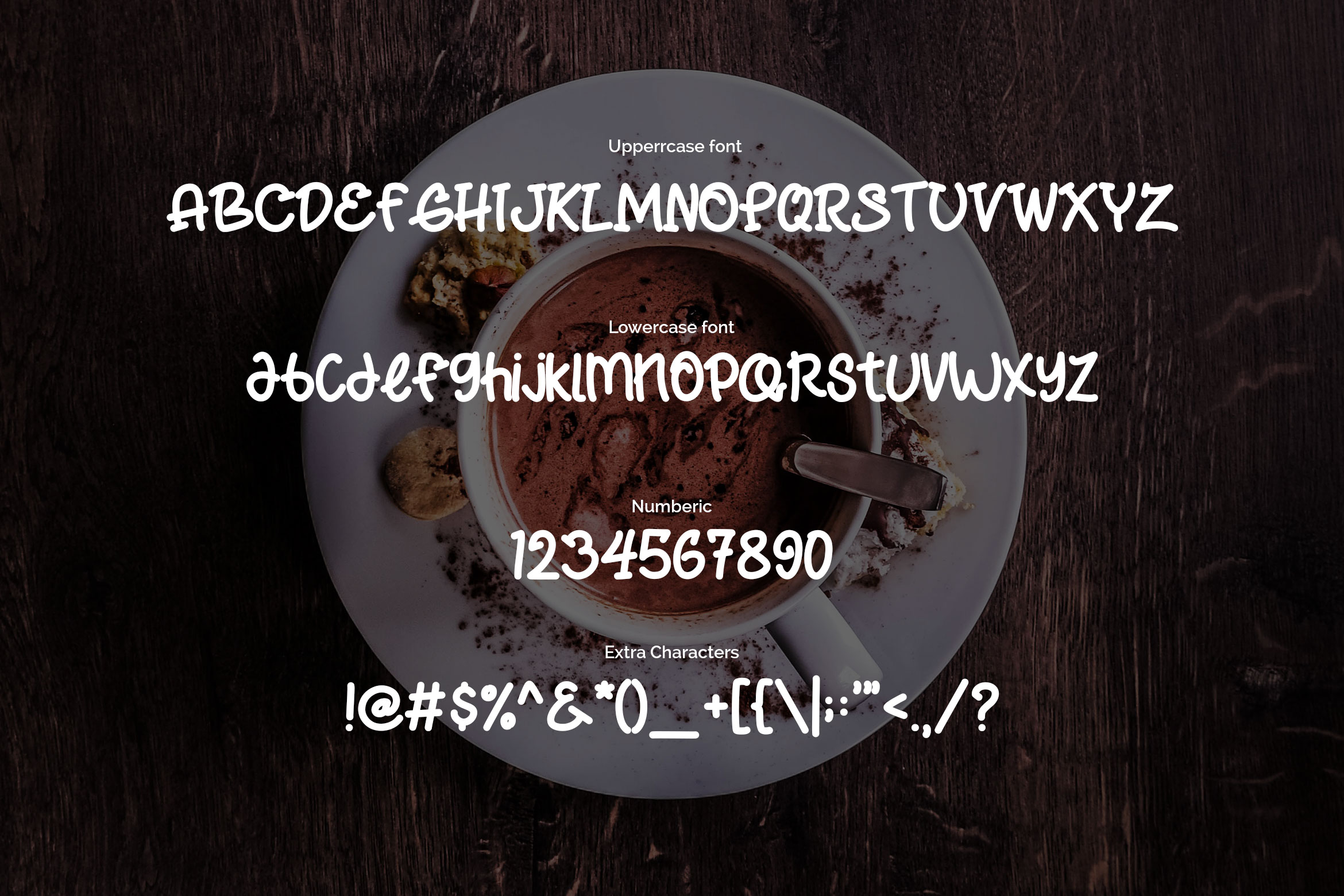 Frappe Latte Font PNG with transparent background - Preview 1