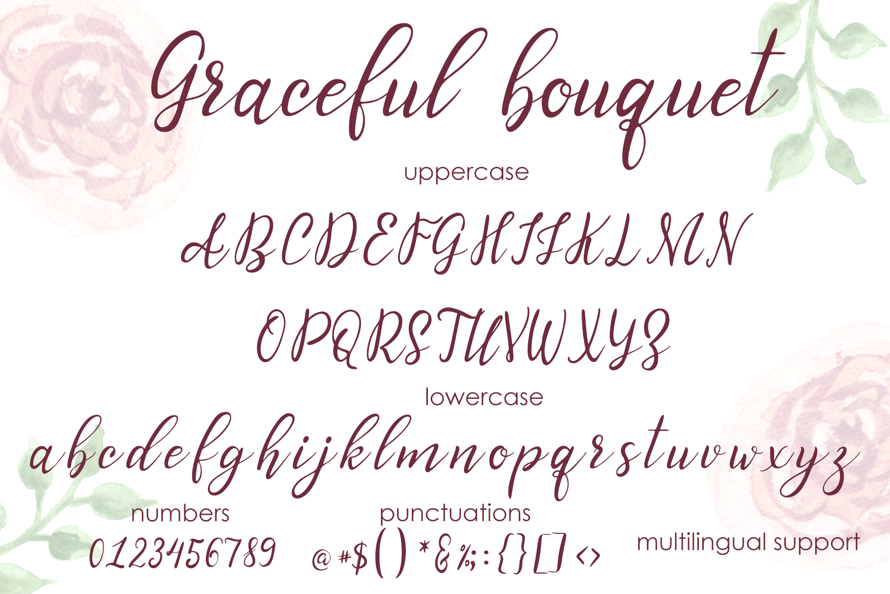 Graceful Bouquet Font - Preview 4