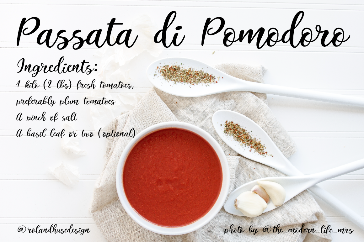 Italian Breakfast Font PNG with transparent background - Preview 2