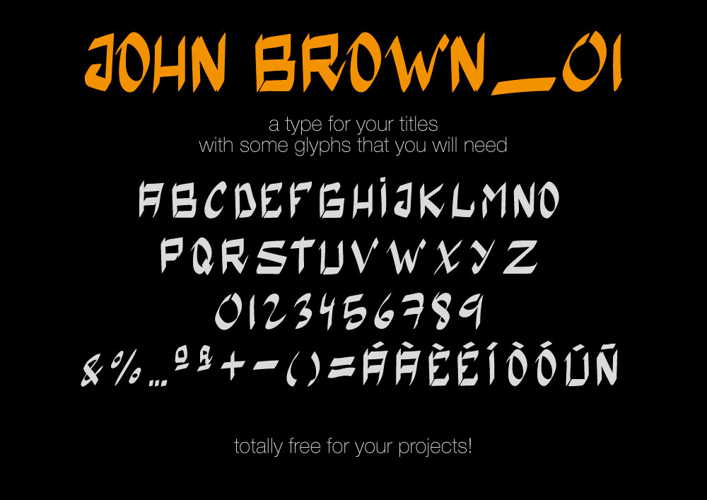 John Brown Font PNG with transparent background - Preview 1