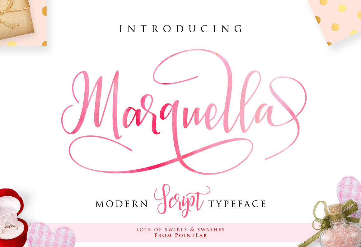 Marquella Font PNG with transparent background - Preview 5