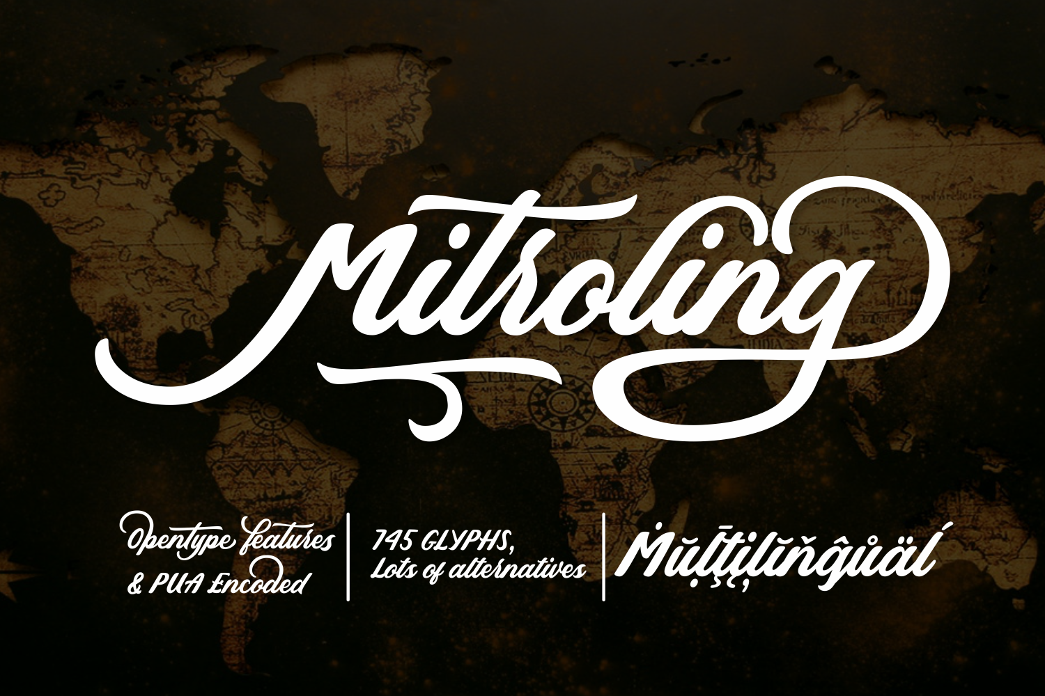 Mistroling Font PNG with transparent background - Preview 1