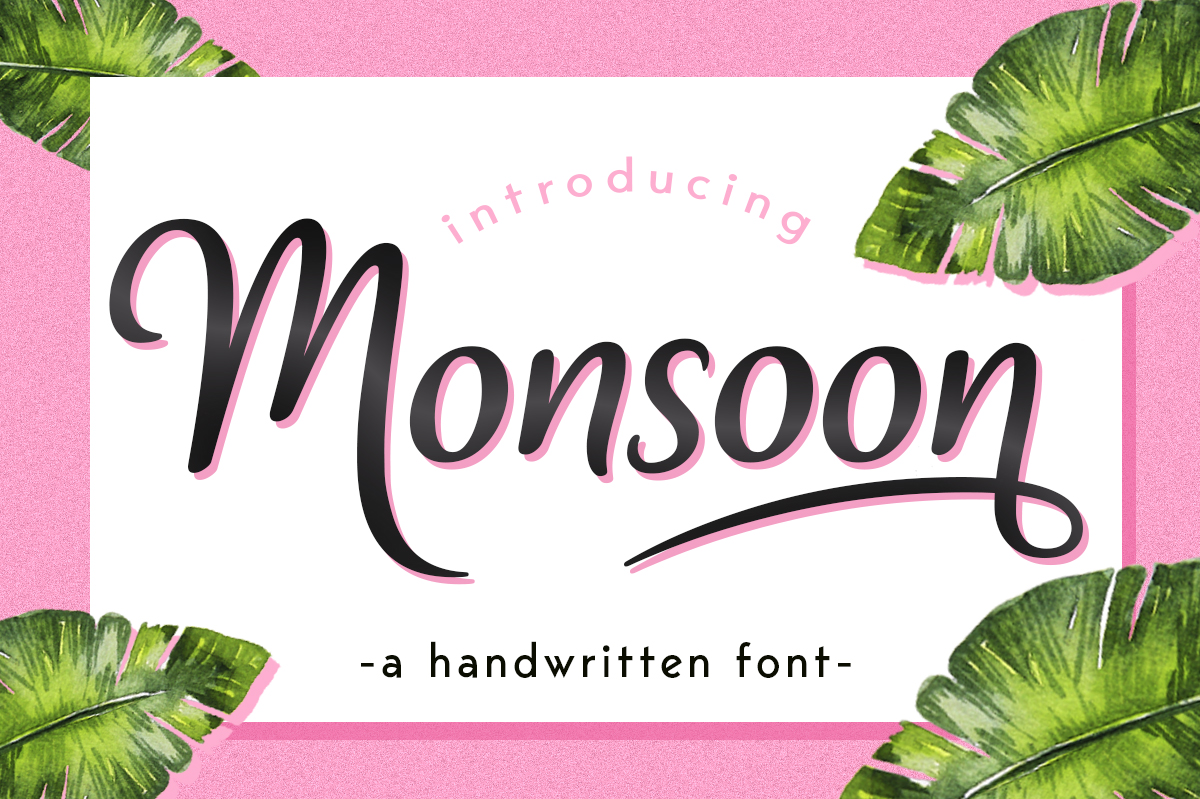 Monsoon Font by Silhouette America, Inc. · Creative Fabrica