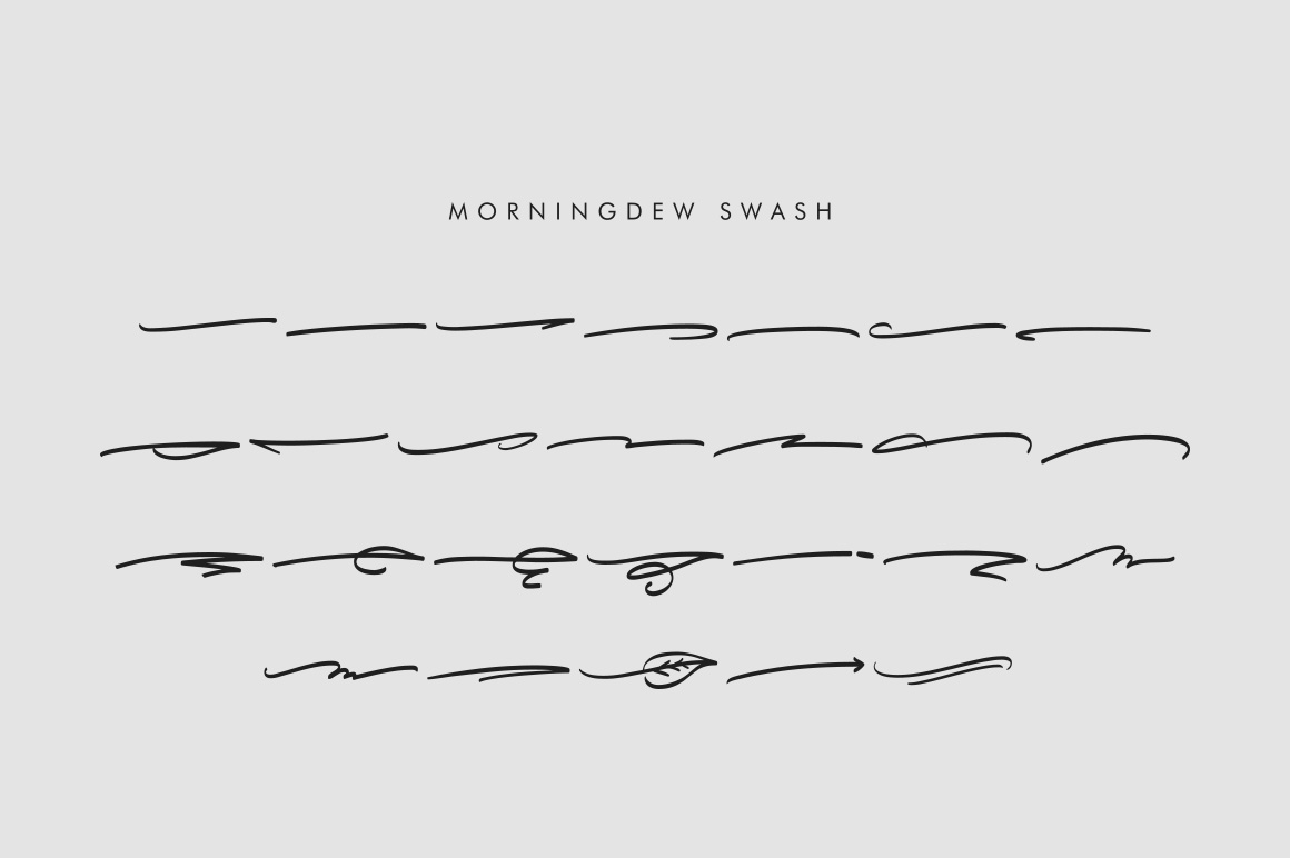 Morning Dew Font PNG with transparent background - Preview 6