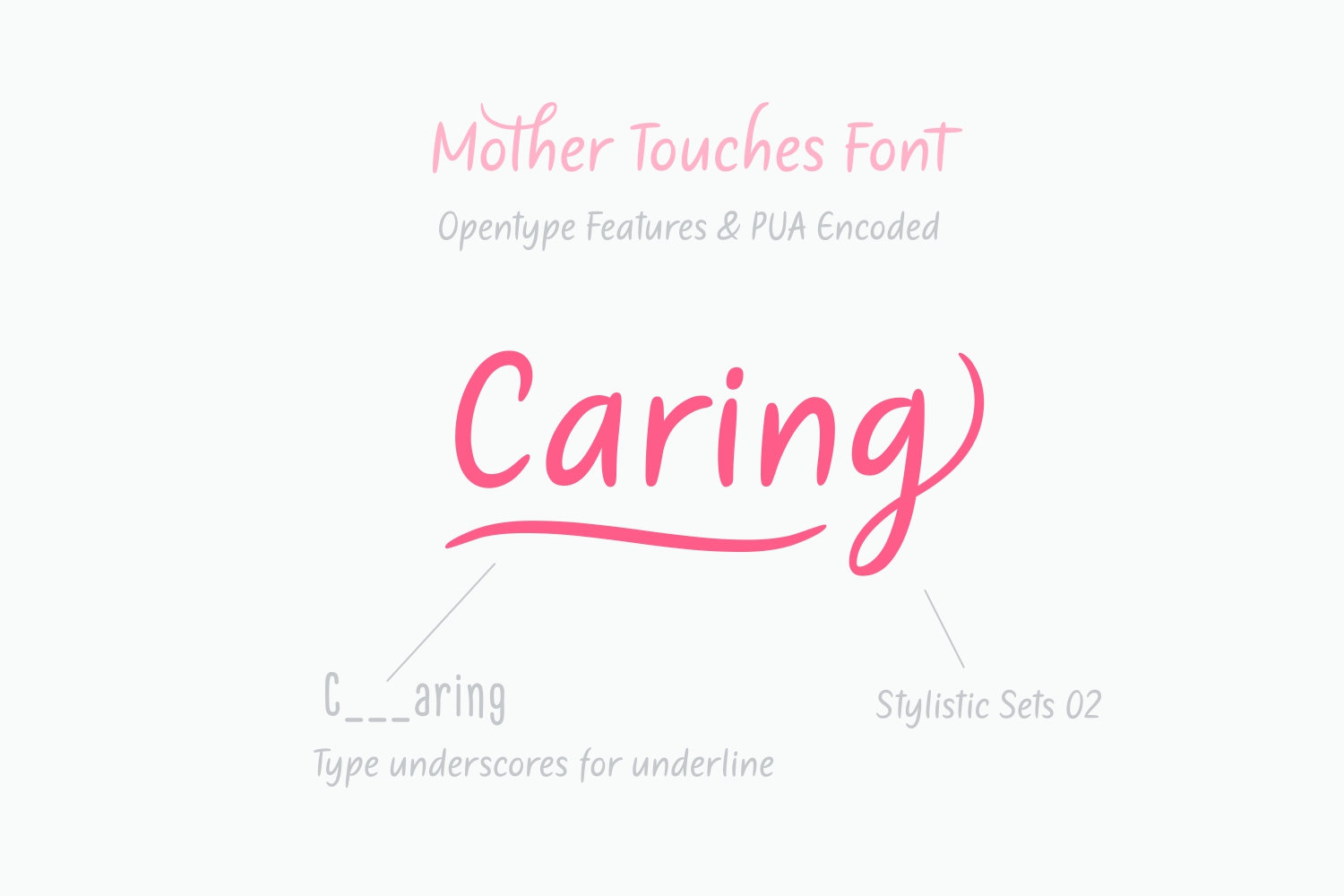 Mother's Touches Font PNG with transparent background - Preview 1