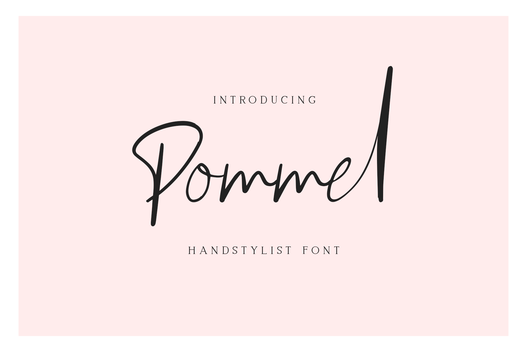 Pommel Font PNG with transparent background - Preview 5