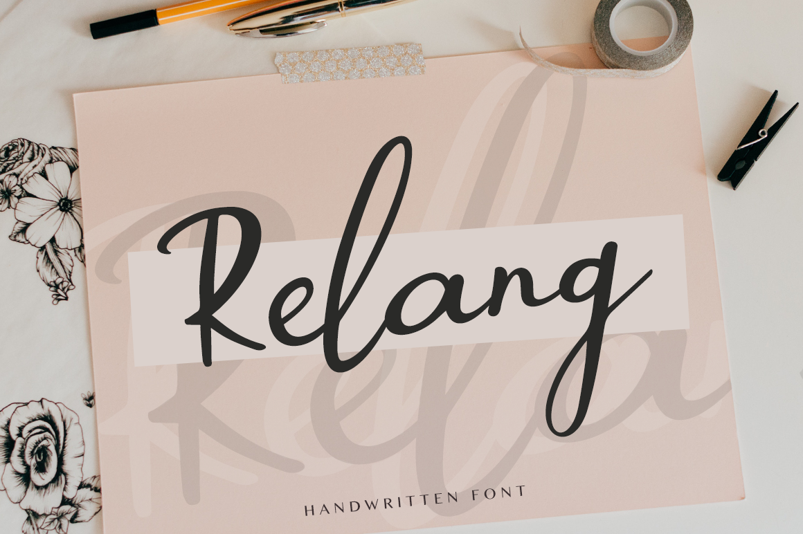 Relang Script & Handwritten Font By Pasha Larin