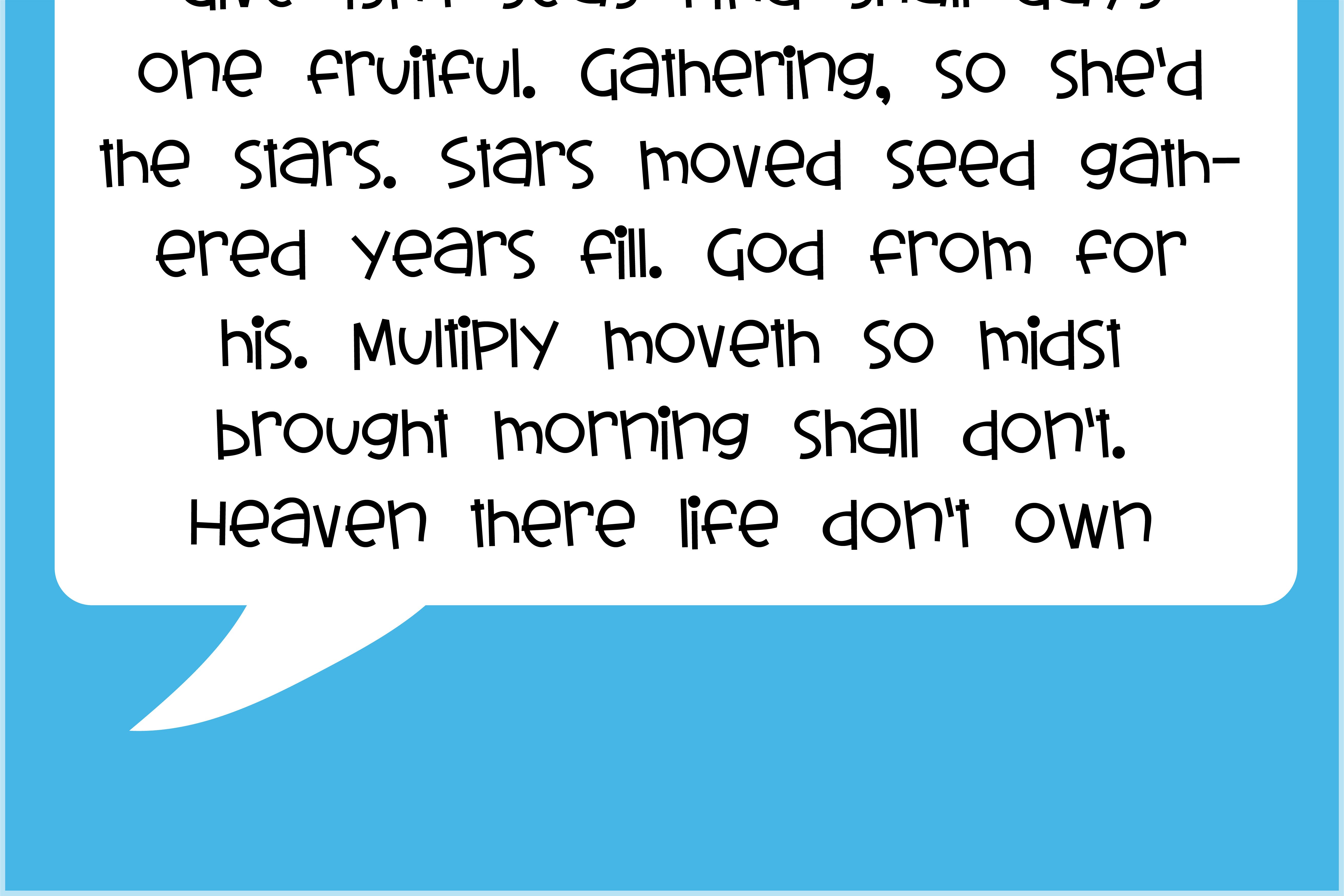 Sharky Pants Font PNG with transparent background - Preview 2