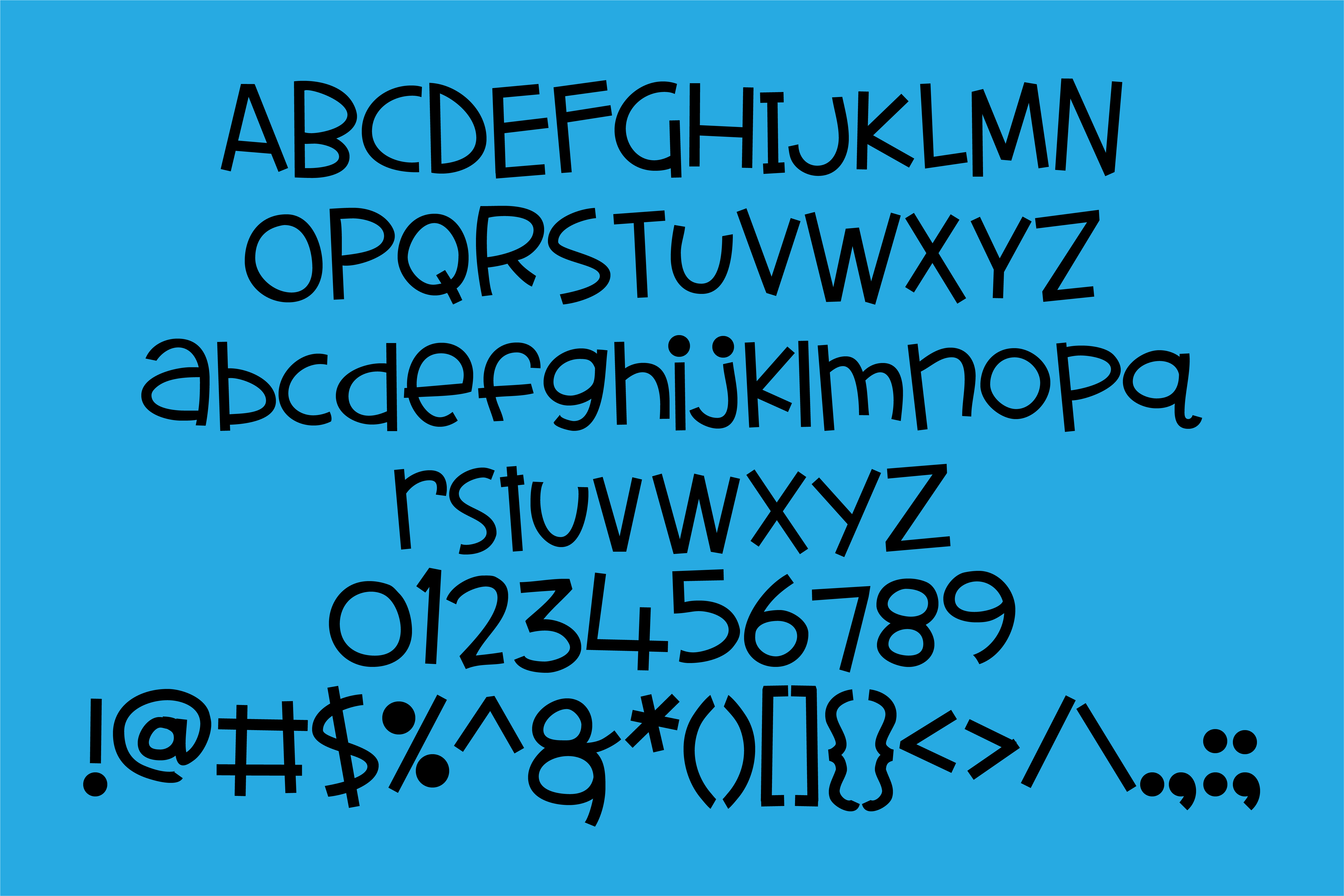Sharky Pants Font PNG with transparent background - Preview 4