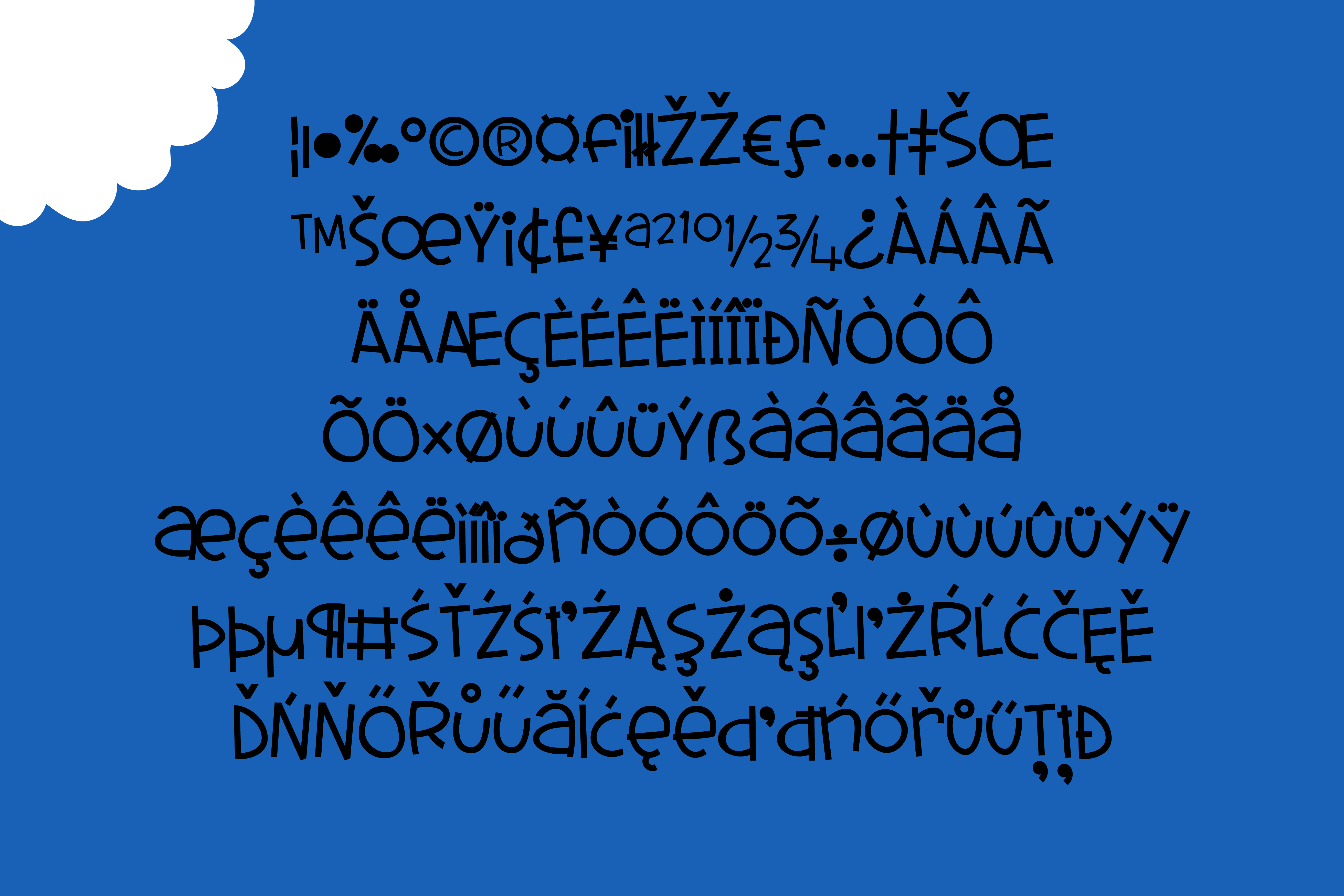 Sharky Pants Font PNG with transparent background - Preview 5