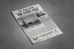 2x1 Page Newspaper Template Indesign - Printable