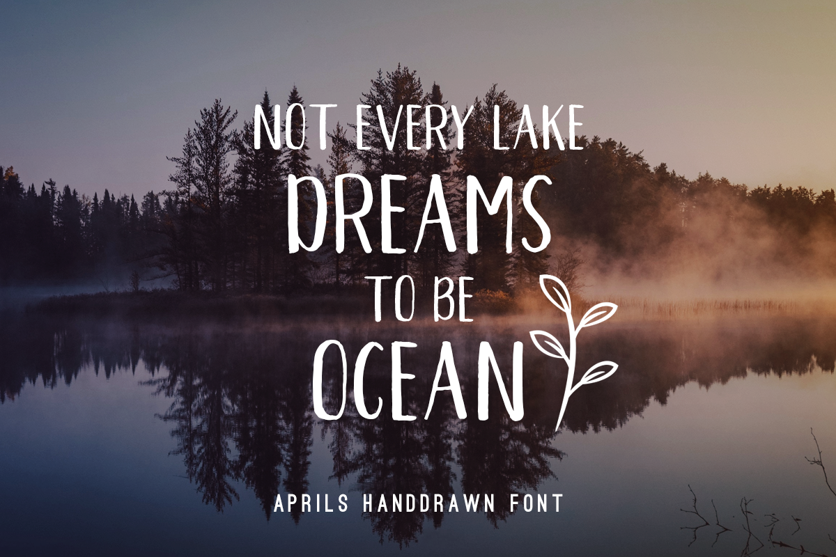 Aprils Font - Preview 1