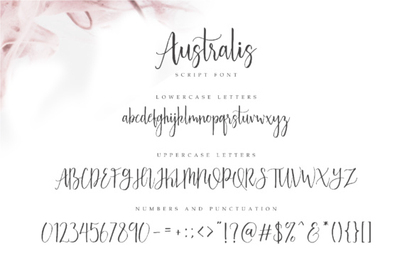 Australis Font PNG with transparent background - Preview 6