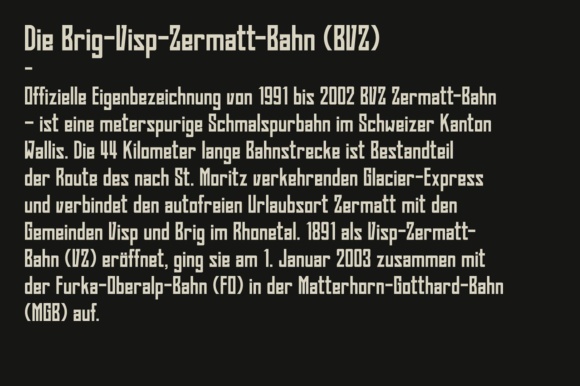 Bahn Pro Font - Preview 2