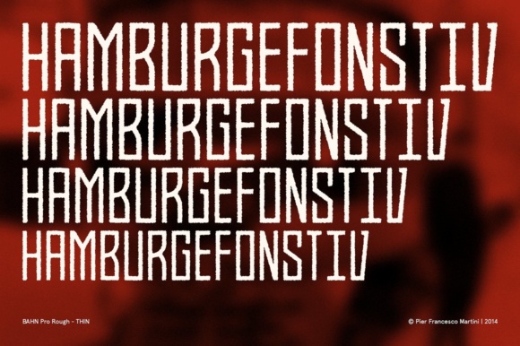 Bahn Thin Font - Preview 1