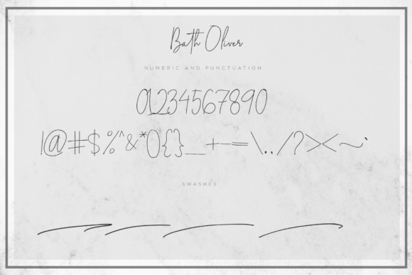 Bath Oliver Font - Preview 1
