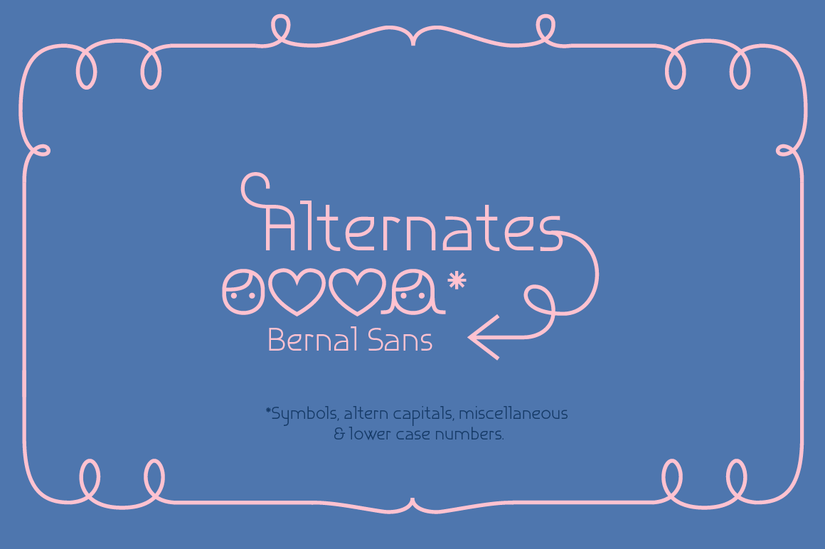 Bernal Sans Font - Preview 5