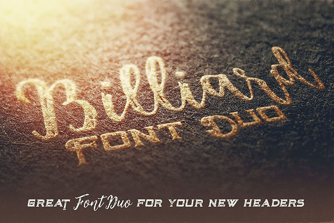 Billiard Font Duo Font - Preview 3