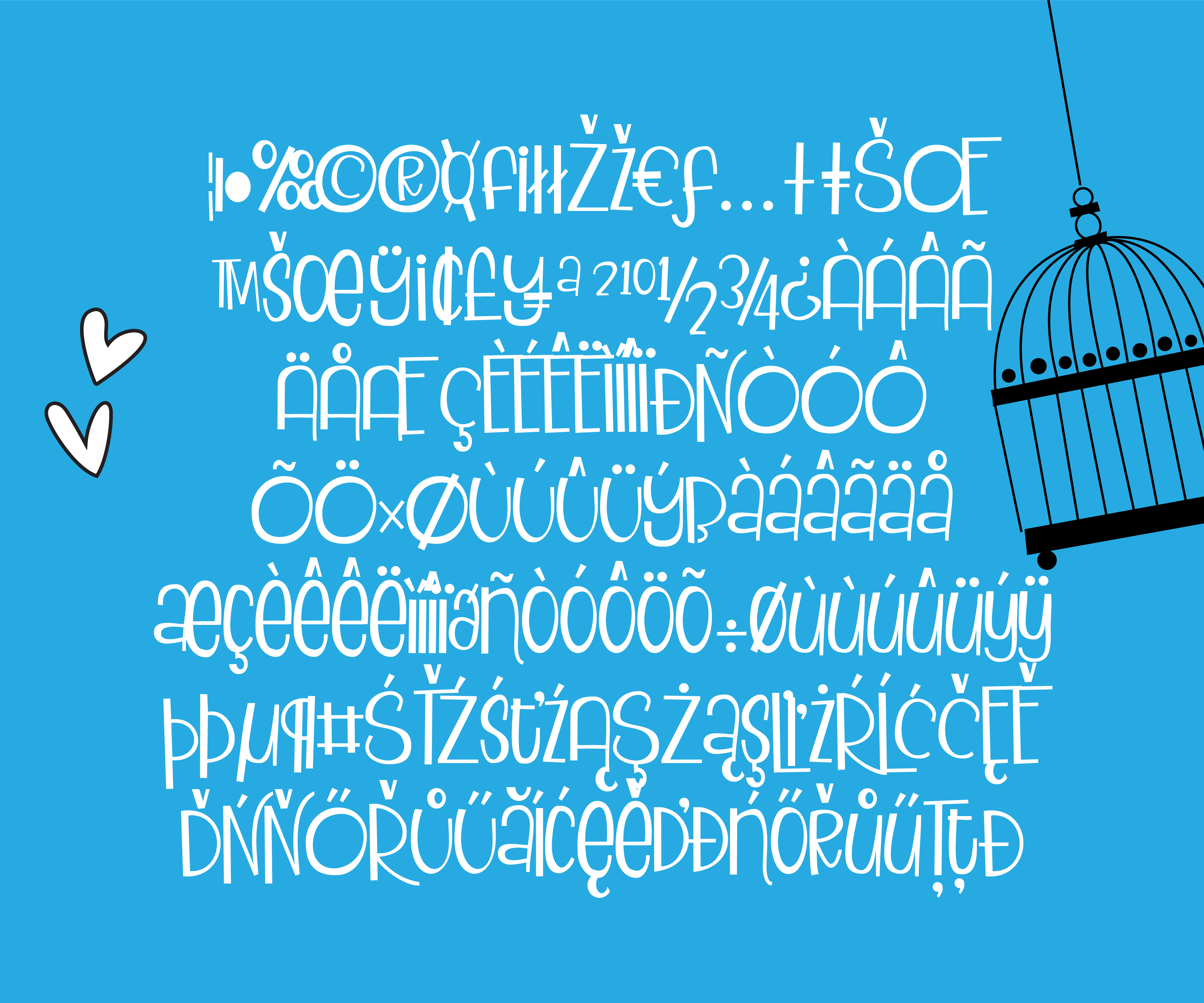 Blackbird Pie Font - Preview 2