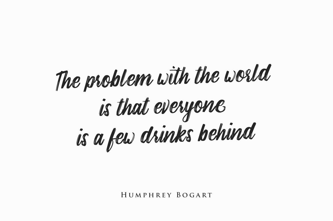 Bogart Font PNG with transparent background - Preview 1