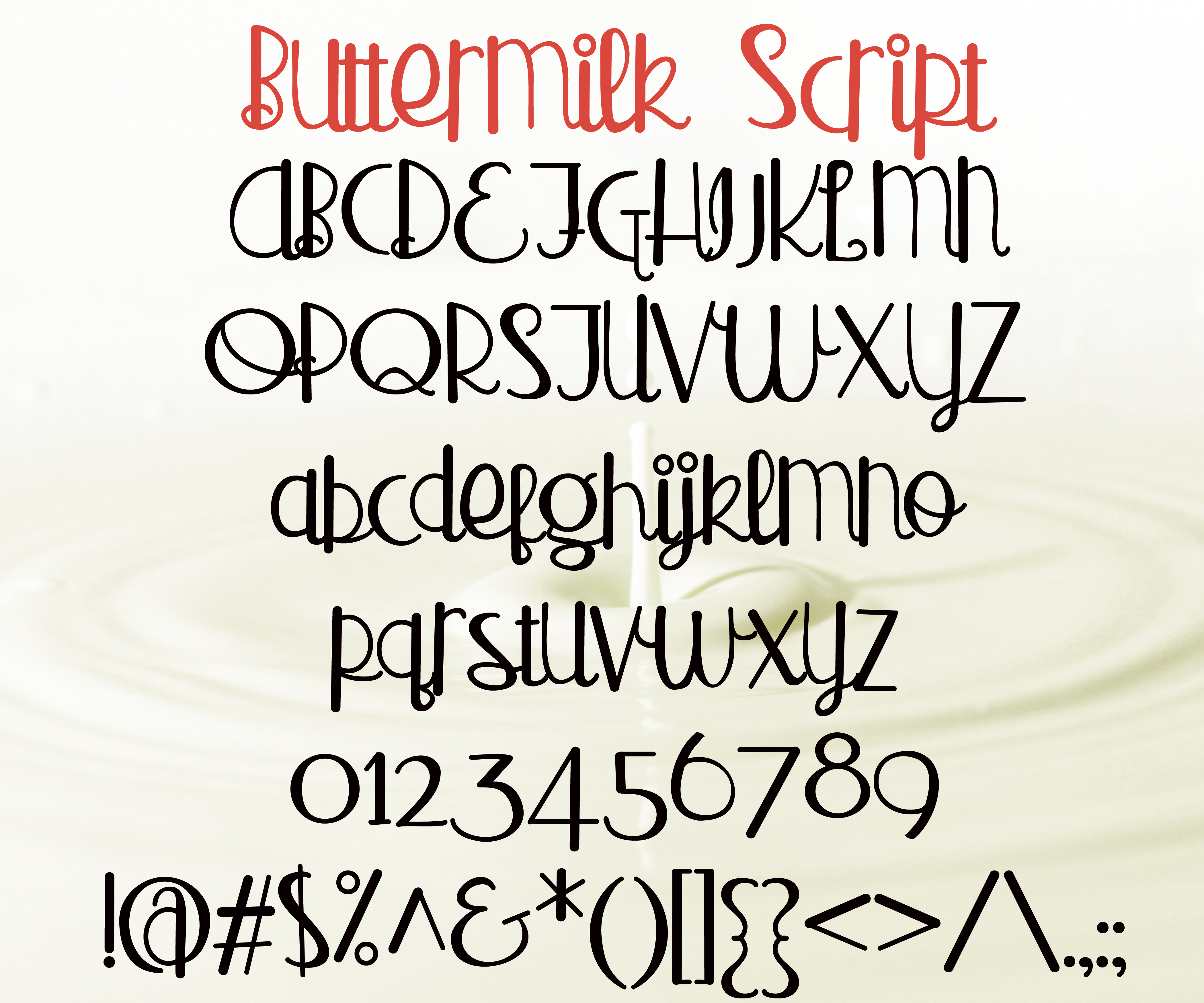 Buttermilk Font - Preview 1