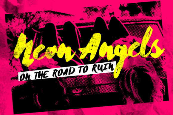 Cherie Bomb Font PNG with transparent background - Preview 4