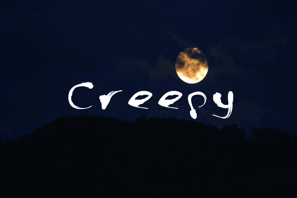 Creepy preview: Thriller inspired horror font