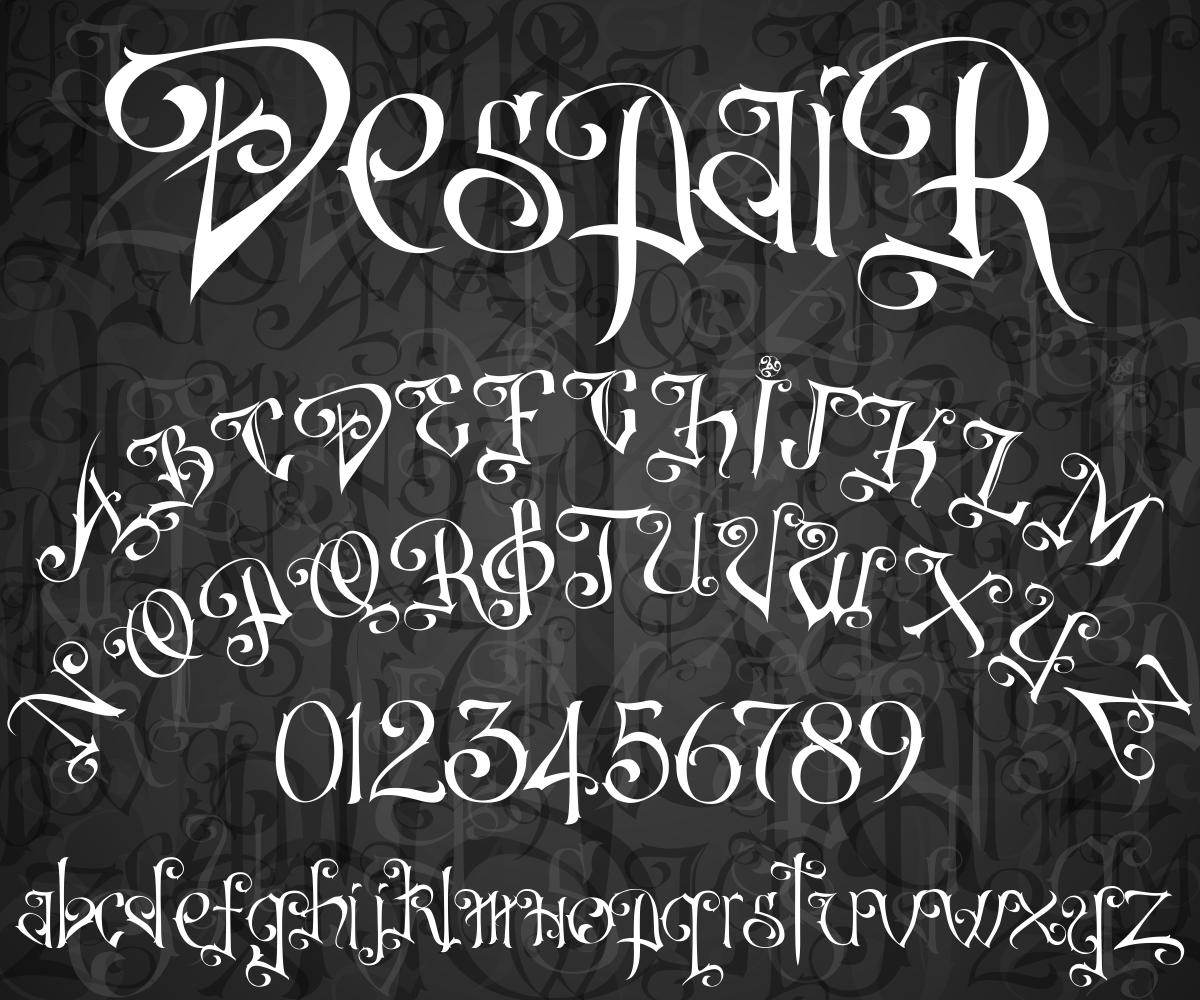 DespaiR Font - Preview 1