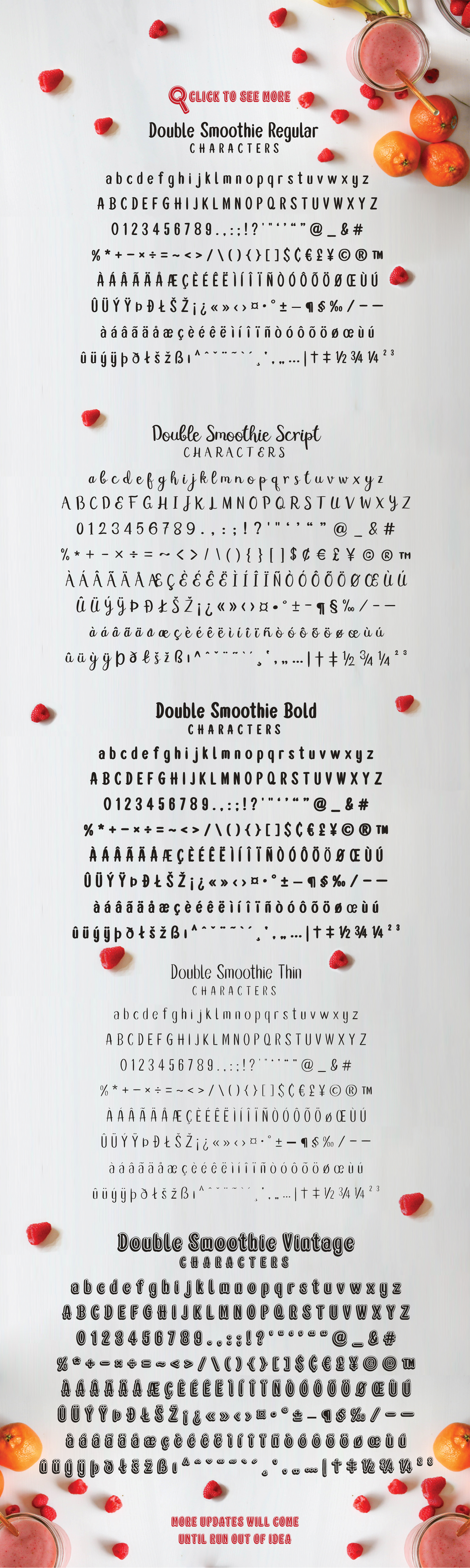 Double Smoothie Font - Preview 3