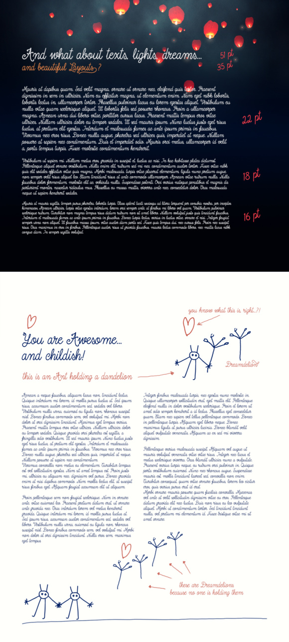 Dreamdelion Font - Preview 5