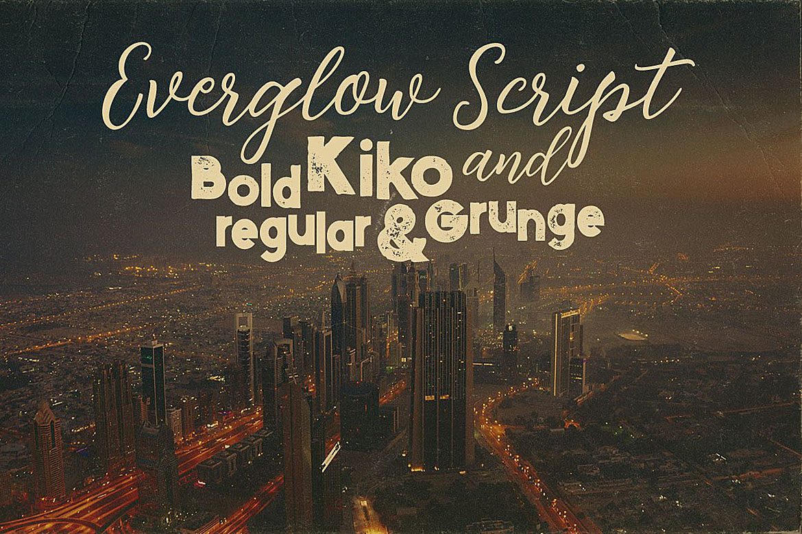 Everglow Script Font Duo Font - Preview 1