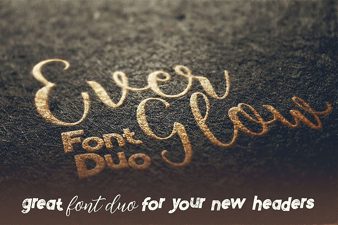 Everglow Script Font Duo Font - Preview 3