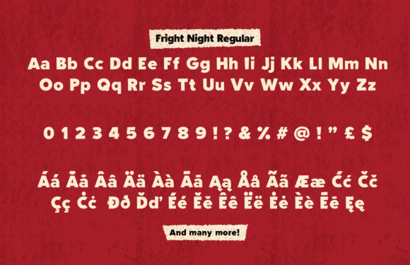 Fright Night! Font - Preview 1