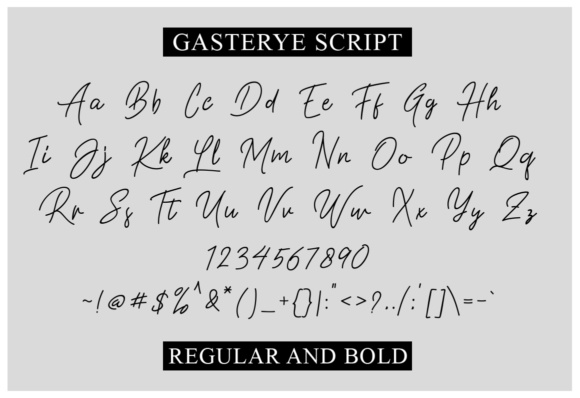 Gasterye Font - Preview 6
