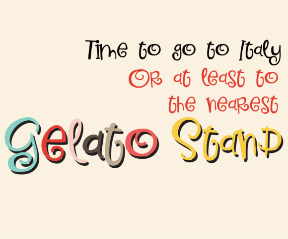 Gelato Font - Preview 3