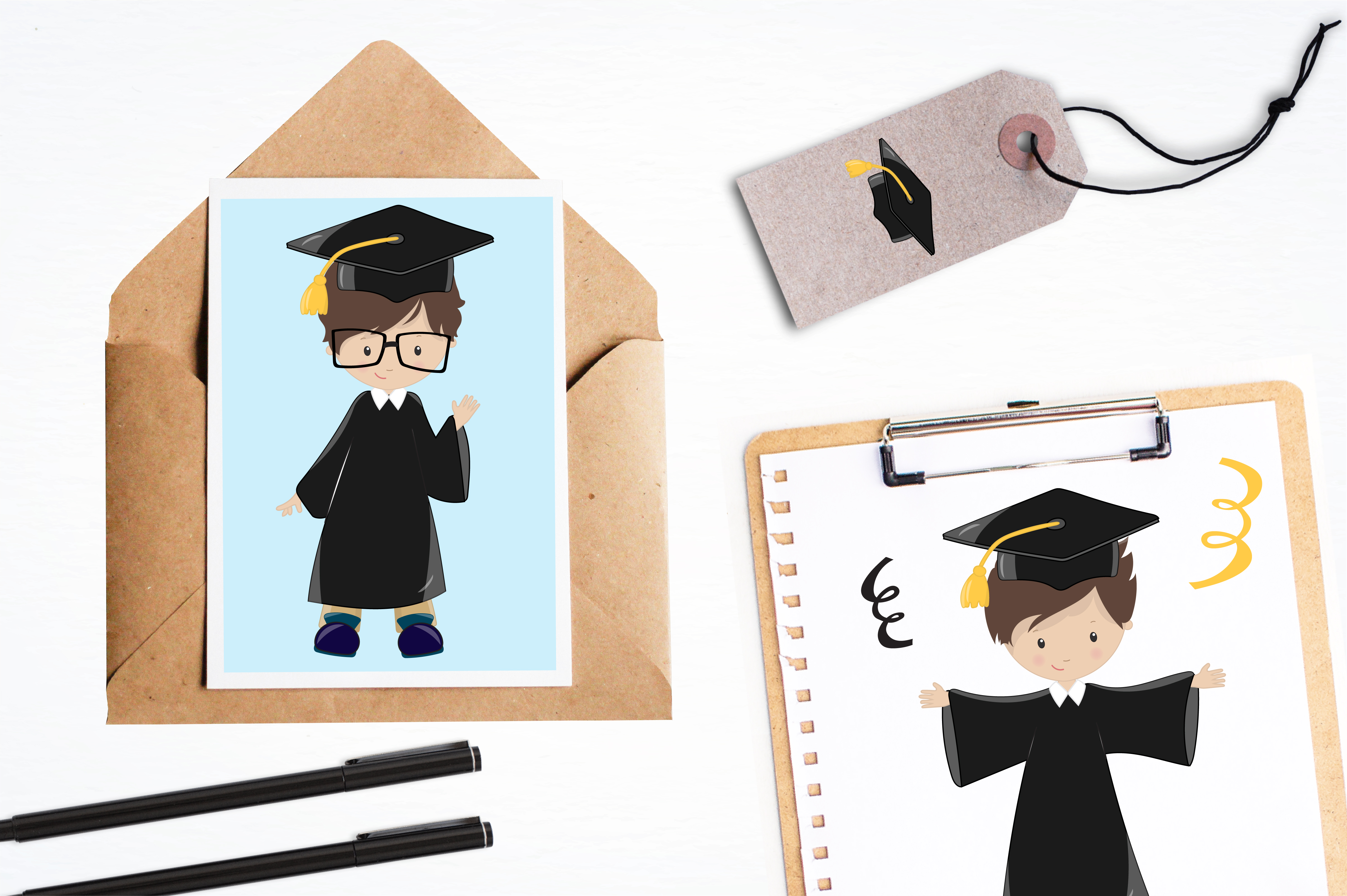 Graduation Boys Graphic by Prettygrafik · Creative Fabrica